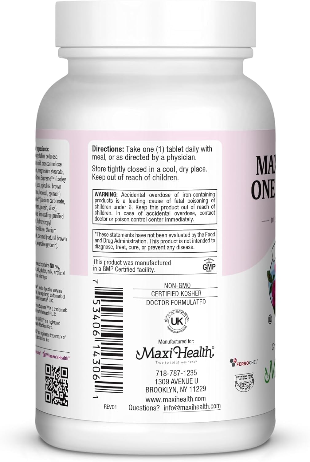 Maxi Health Prenatal Vitamins One Daily lifestyle scene with tablet and water
