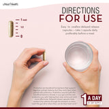 Maxi Health Probiotic Supplement back view with ingredient list