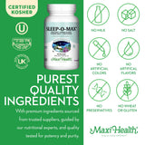 Maxi Health Sleep-O-Max herbal sleep supplement packaging