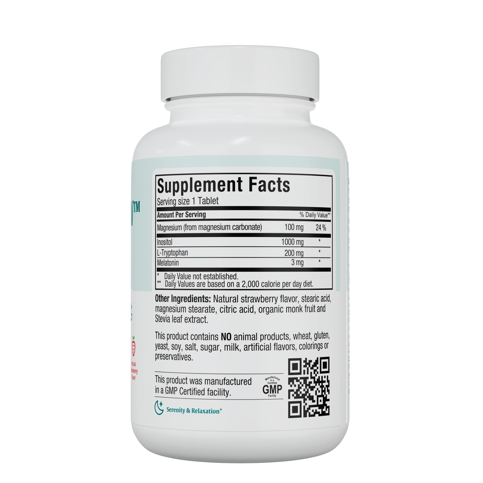 Maxi Health Sleep Supplements bottle with a tablet beside it