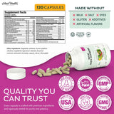 Maxi Health Teen Girl Multivitamin bottle side view