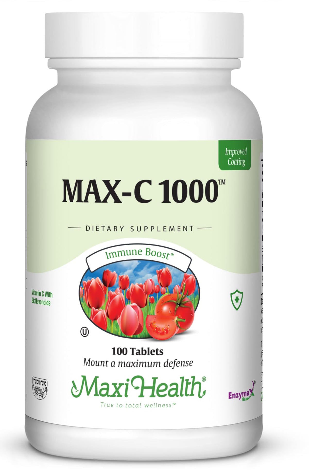Maxi Health Vitamin C 1000mg tablets front view