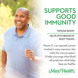 Maxi Health Vitamin C tablets in packaging
