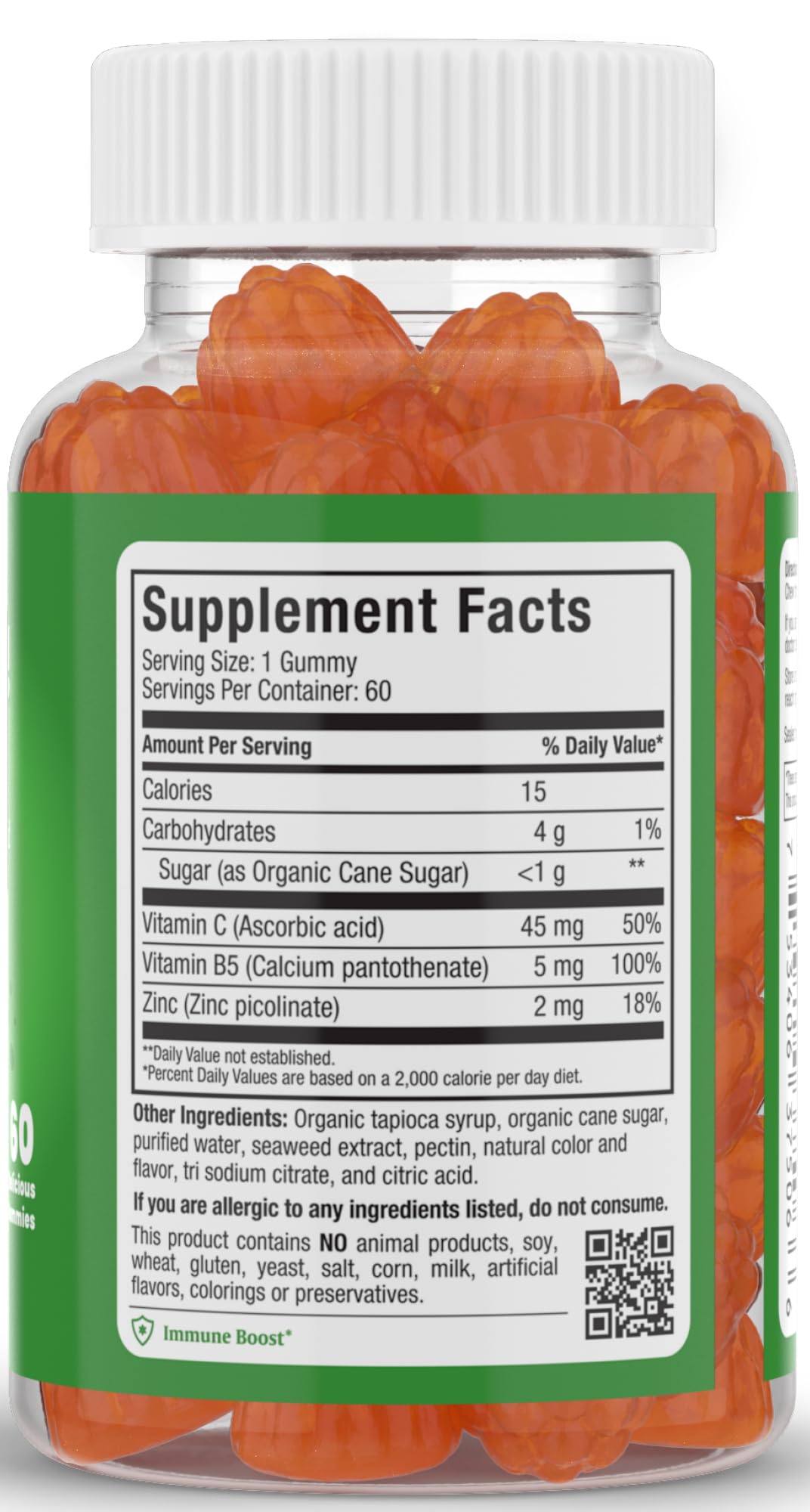 Maxi Health Vitamin C + Zinc Gummies packaging
