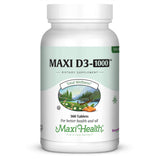 Maxi Health Vitamin D3 1000 IU Tablets front view with packaging