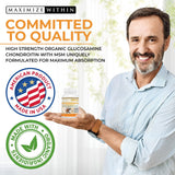 Maximize Within Chondroitin Supplement capsules on a table