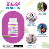 Maximize Within Thyroid Support Supplement back view with ingredient list