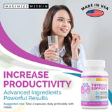 Maximize Within Thyroid Support Supplement close-up of capsules