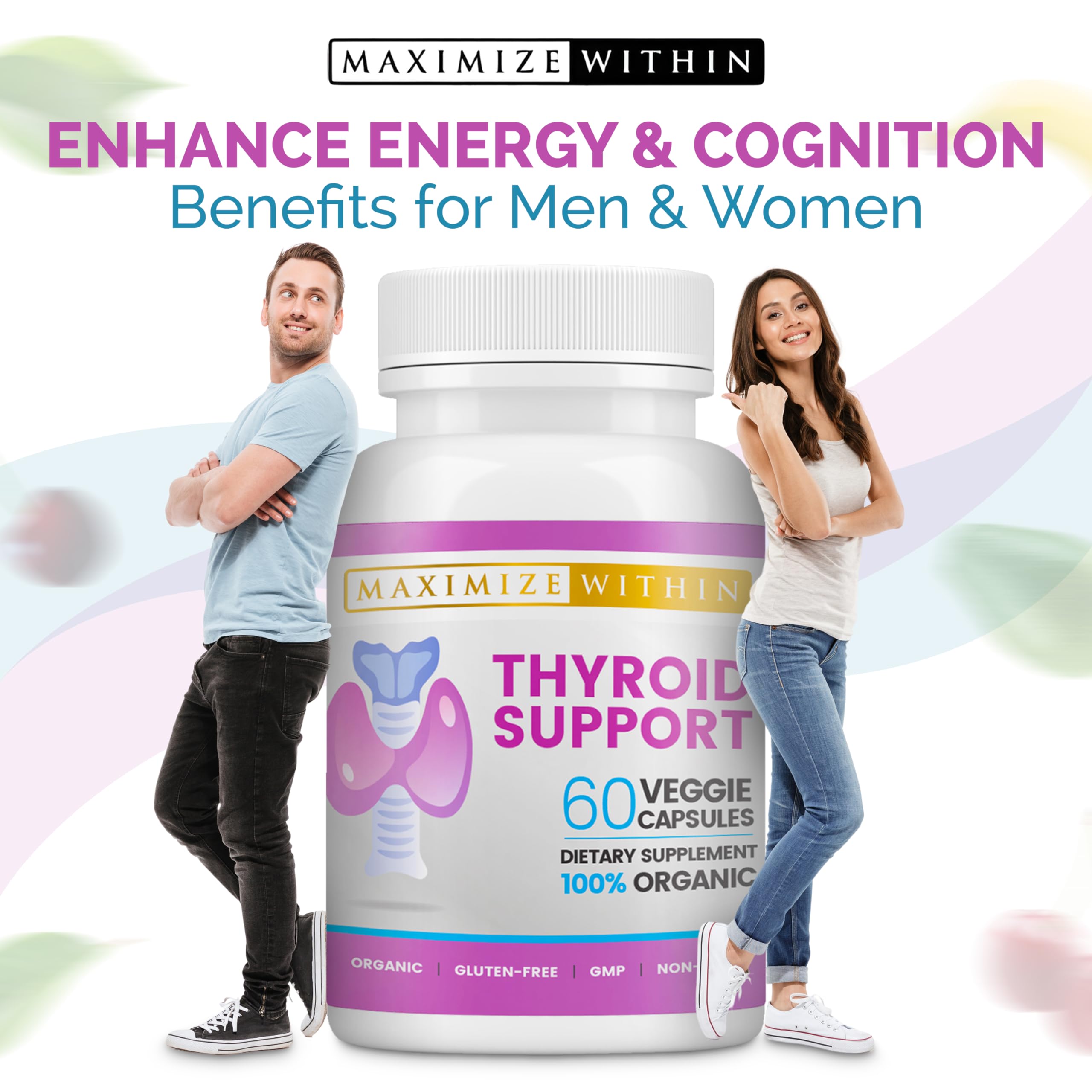 Maximize Within Thyroid Support Supplement side view showing capsule