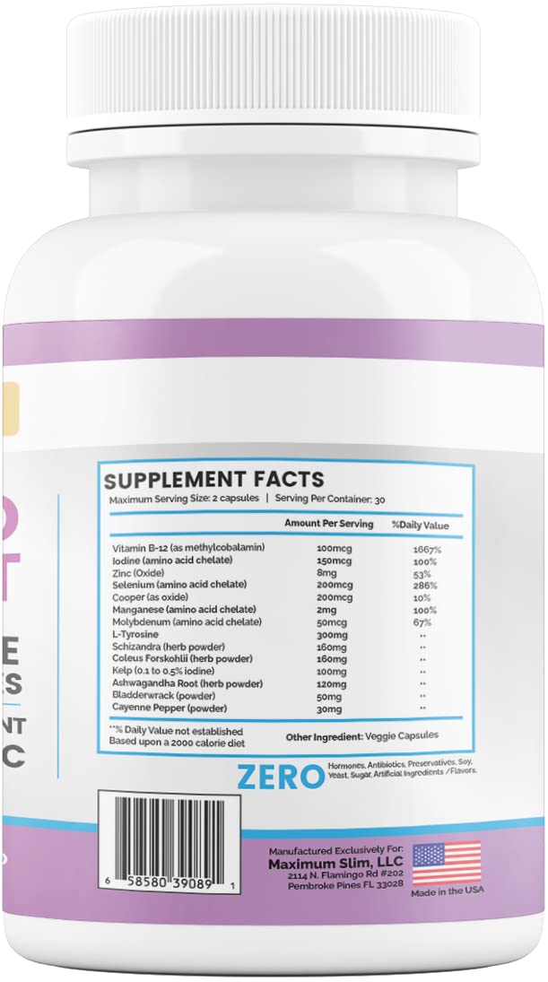Maximize Within Thyroid Support Supplement with a glass of water