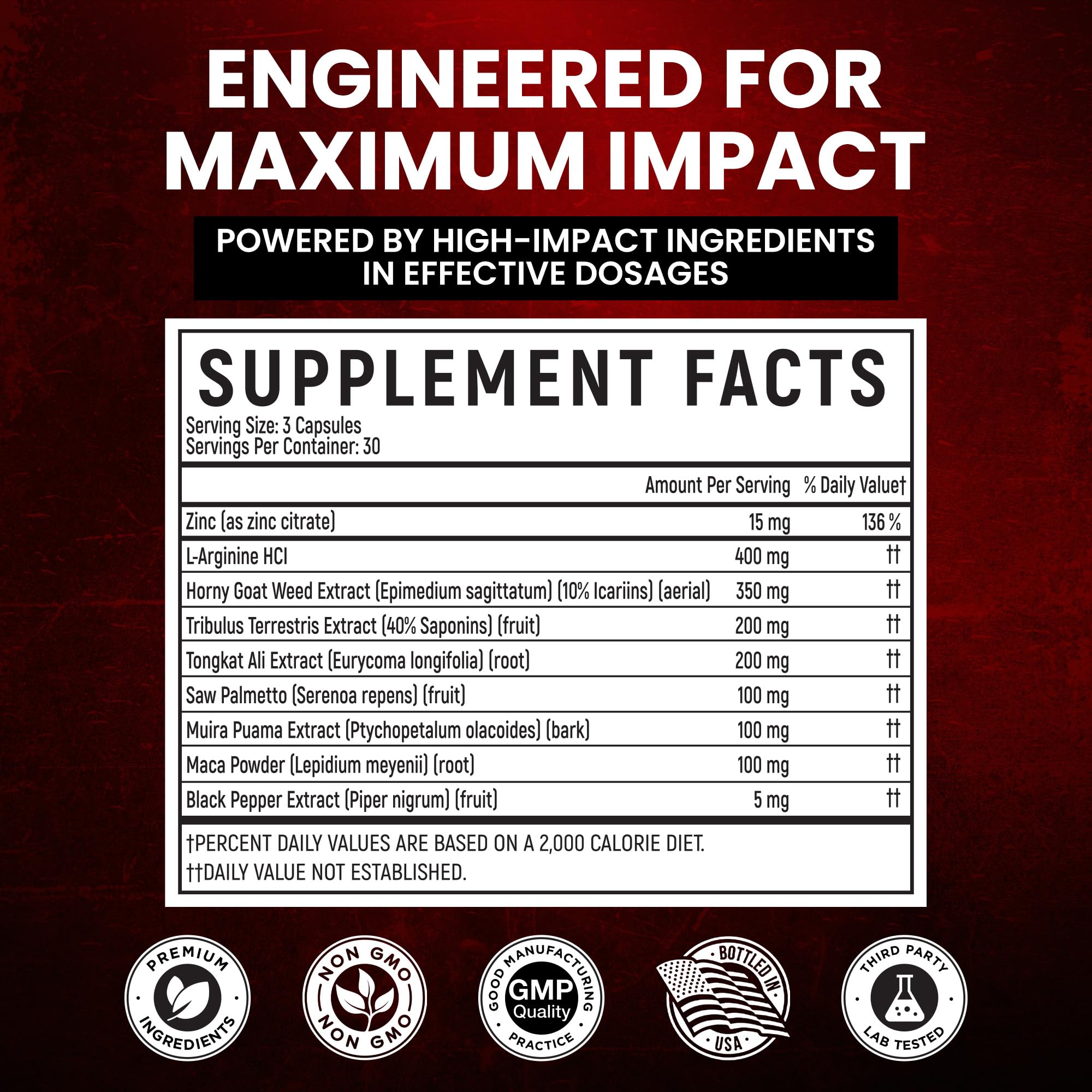 MAXIMIZERS Male Performance support capsules close-up