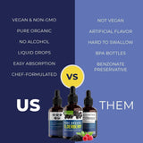 MaxImmunity Elderberry Liquid Drops in a glass with water