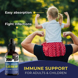 MaxImmunity Elderberry Liquid Drops lifestyle scene with family