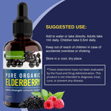 MaxImmunity Elderberry Liquid Drops on kitchen counter