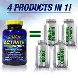 Maximum Human Performance Activite Sport Multi-Vitamin tablets close-up