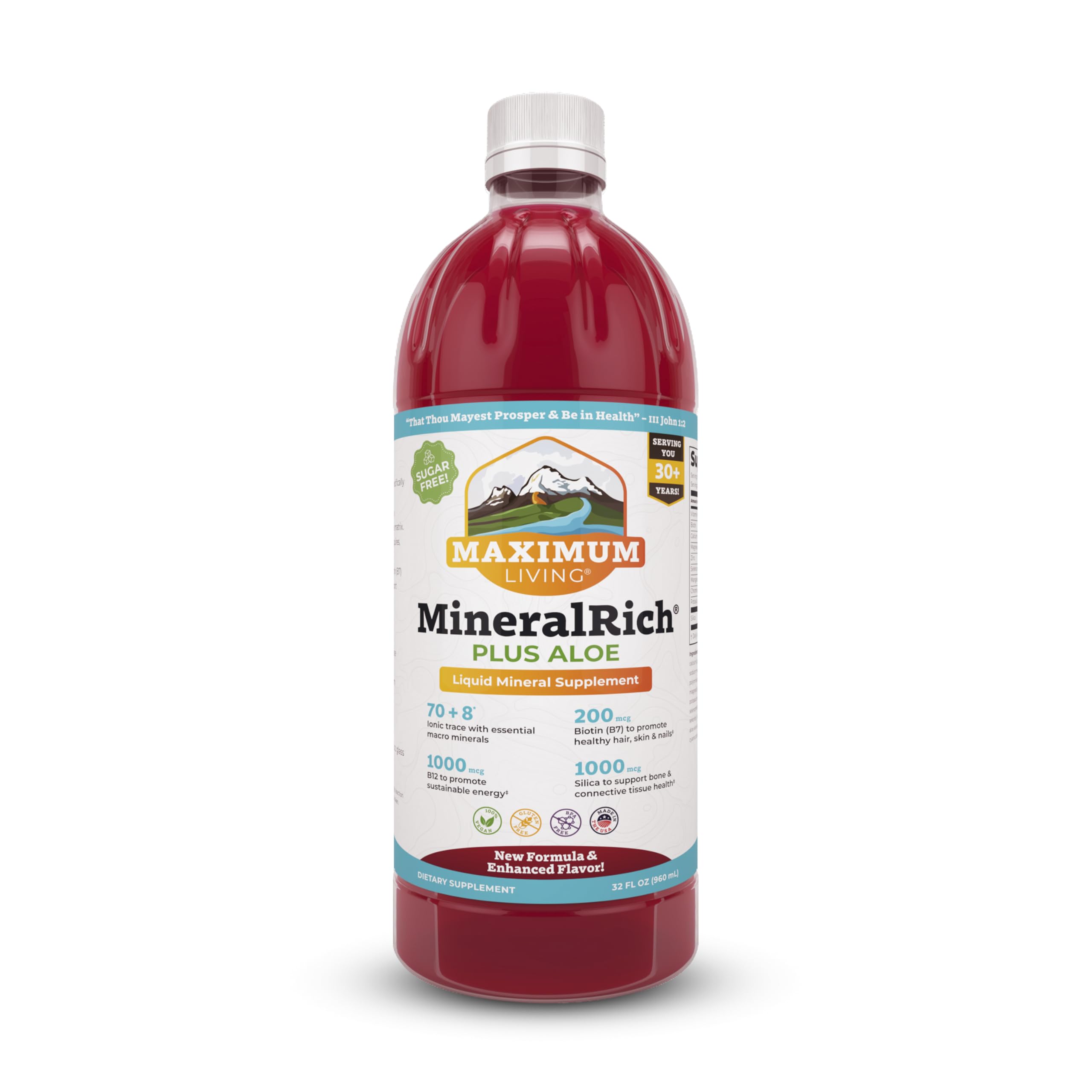 Maximum Living Blended Vitamin & Mineral Supplement front view