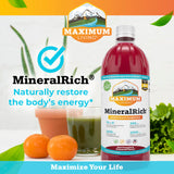 Maximum Living Trace Minerals 454g liquid supplement packaging