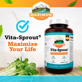 Maximum Living VitaSprout blended vitamin and mineral supplement lifestyle scene