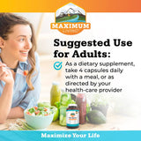 Maximum Living VitaSprout blended vitamin and mineral supplement side view