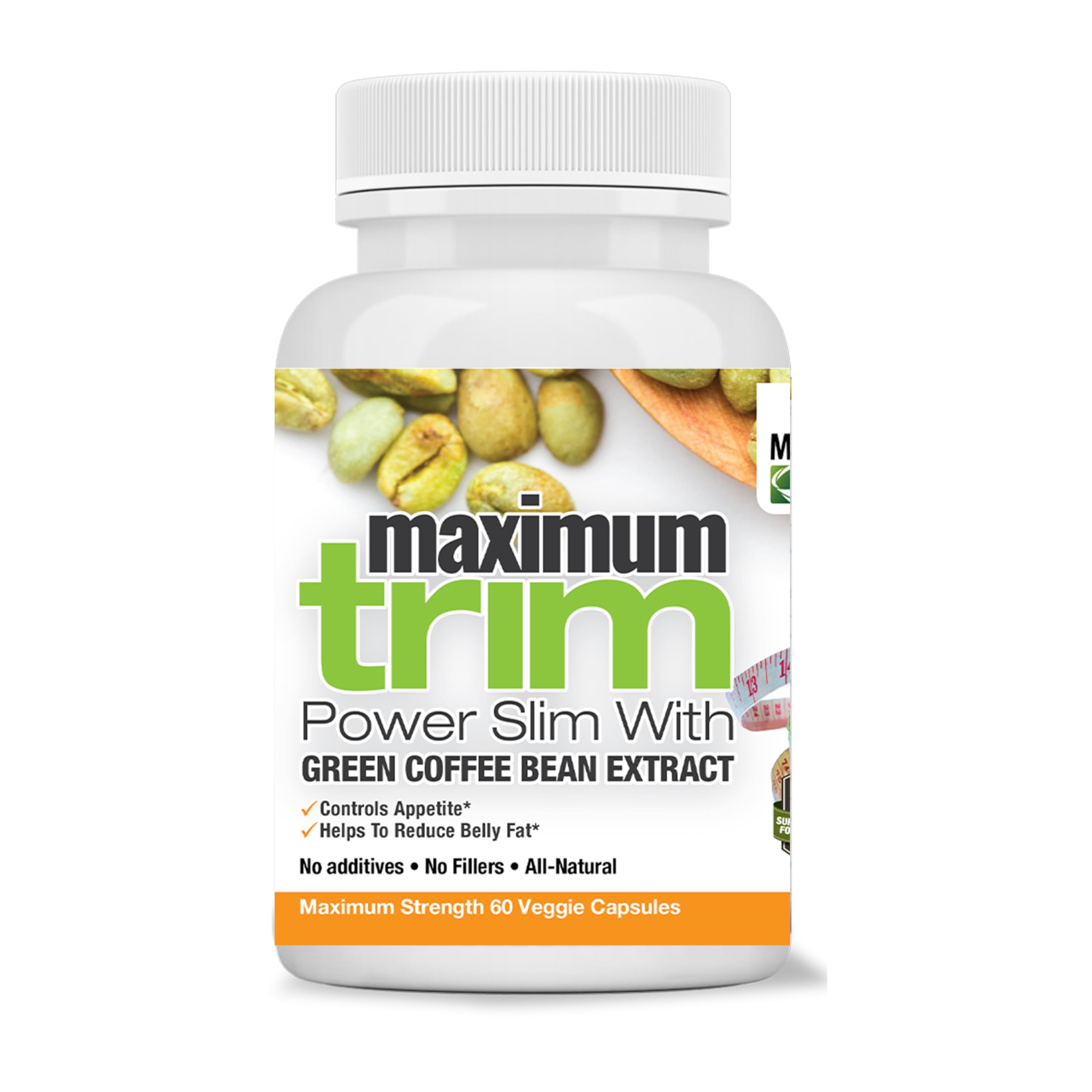 Maximum Slim Garcinia Cambogia Green Coffee Bean Extract front view
