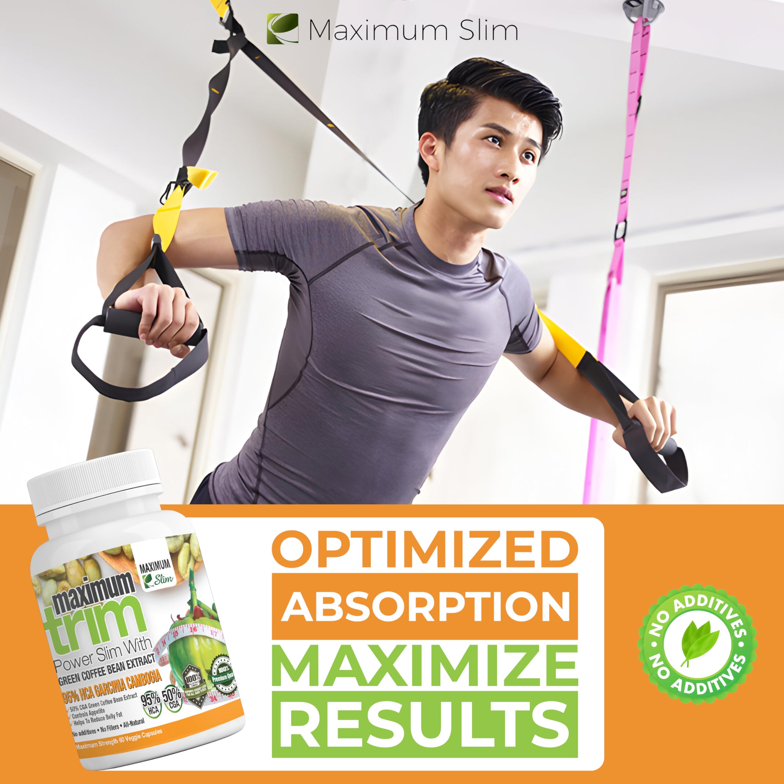Maximum Slim Garcinia Cambogia Green Coffee Bean Extract in lifestyle setting