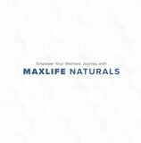 MAXLIFE NATURALS Day Chill Mood Supplement bottle next to a glass of water