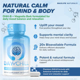 MAXLIFE NATURALS Day Chill Mood Supplement side view showing capsule details