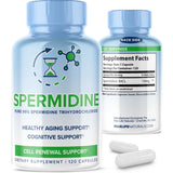 MAXLIFE NATURALS Spermidine 3HCL 120 Capsules front view