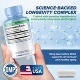 MAXLIFE NATURALS Spermidine 3HCL 120 Capsules on a wooden table