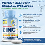 MAXLIFE NATURALS Zinc Picolinate 50mg bottle with label
