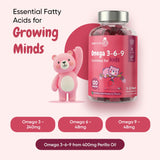 maxmedix Kids Omega 3 6 9 Gummies showing soft gummy texture
