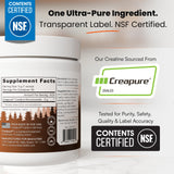 MaxOut360 Creatine Monohydrate 300g packaging side view