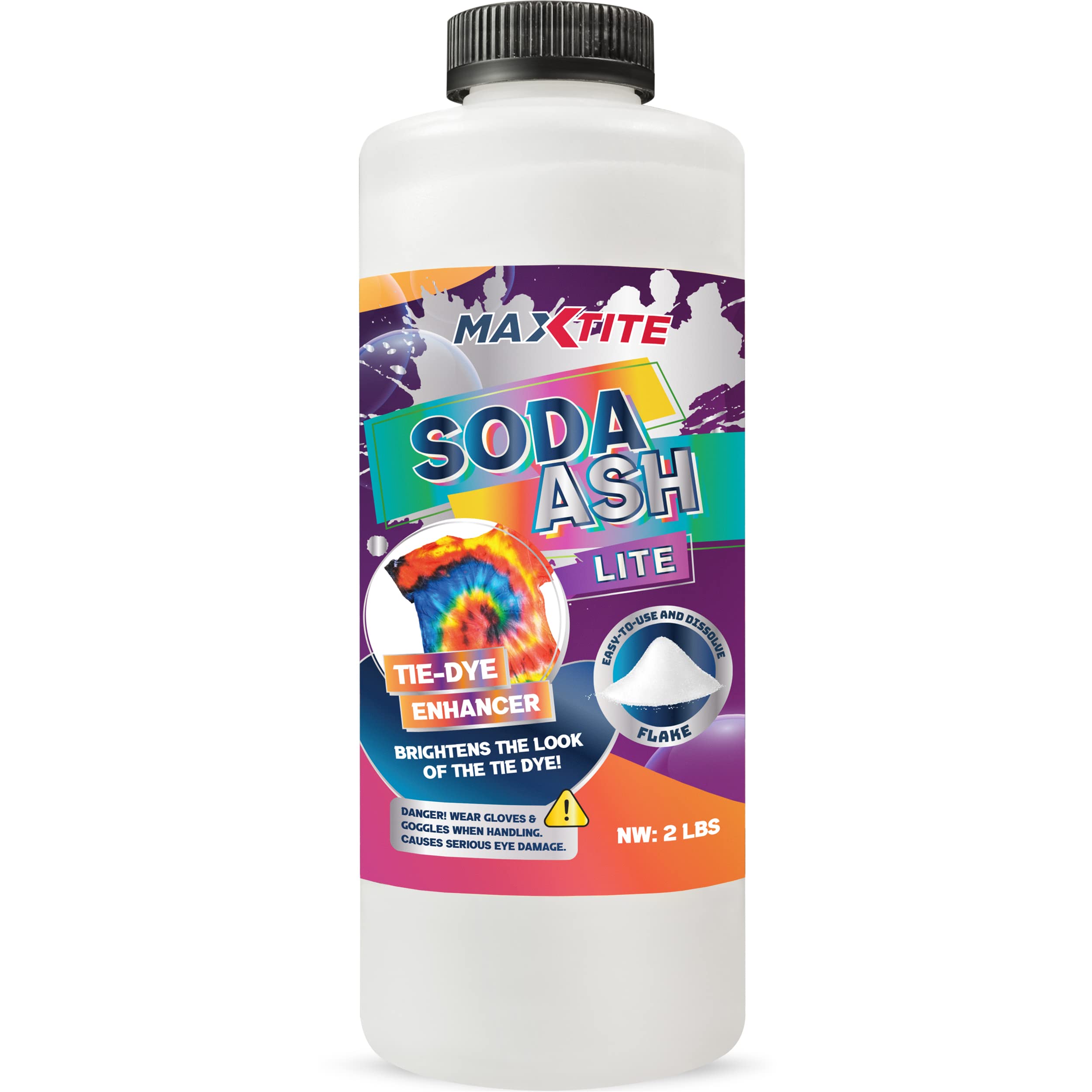 MAXTITE Soda Ash 2 lb resealable bottle front view