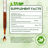 MaxuraFit Moringa Leaf Drops bottle with label