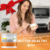 Maxx Herb Calcium Alpha-Ketoglutarate Powder jar top view