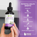 Maxx Herb Passion Flower Extract ingredients list on bottle