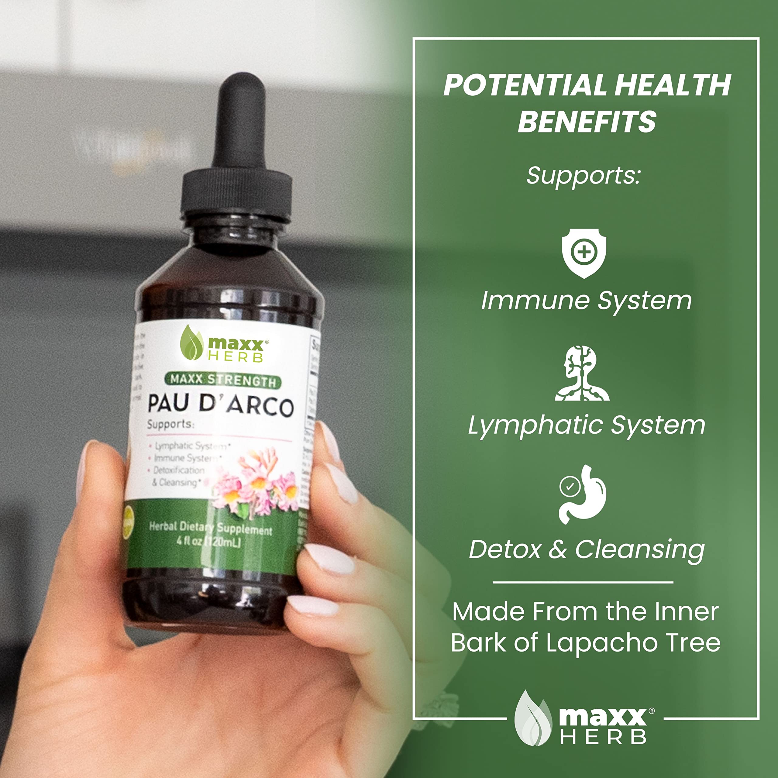 Maxx Herb Pau D'Arco Liquid Extract dosage instructions
