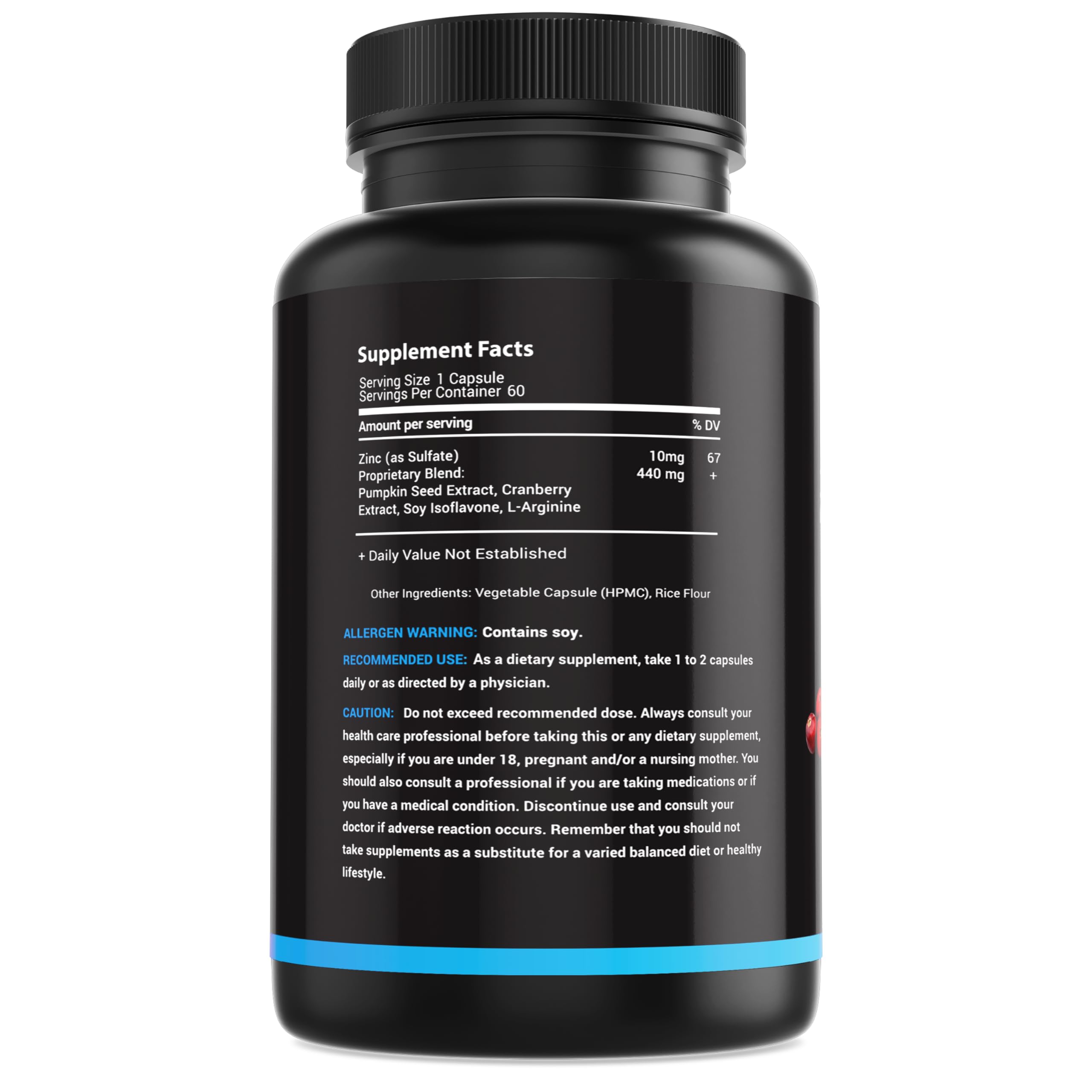 MaxX Labs Cranberry Supplement with a measuring spoon