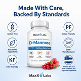 MaxX Labs D-Mannose 1000mg capsules lifestyle scene