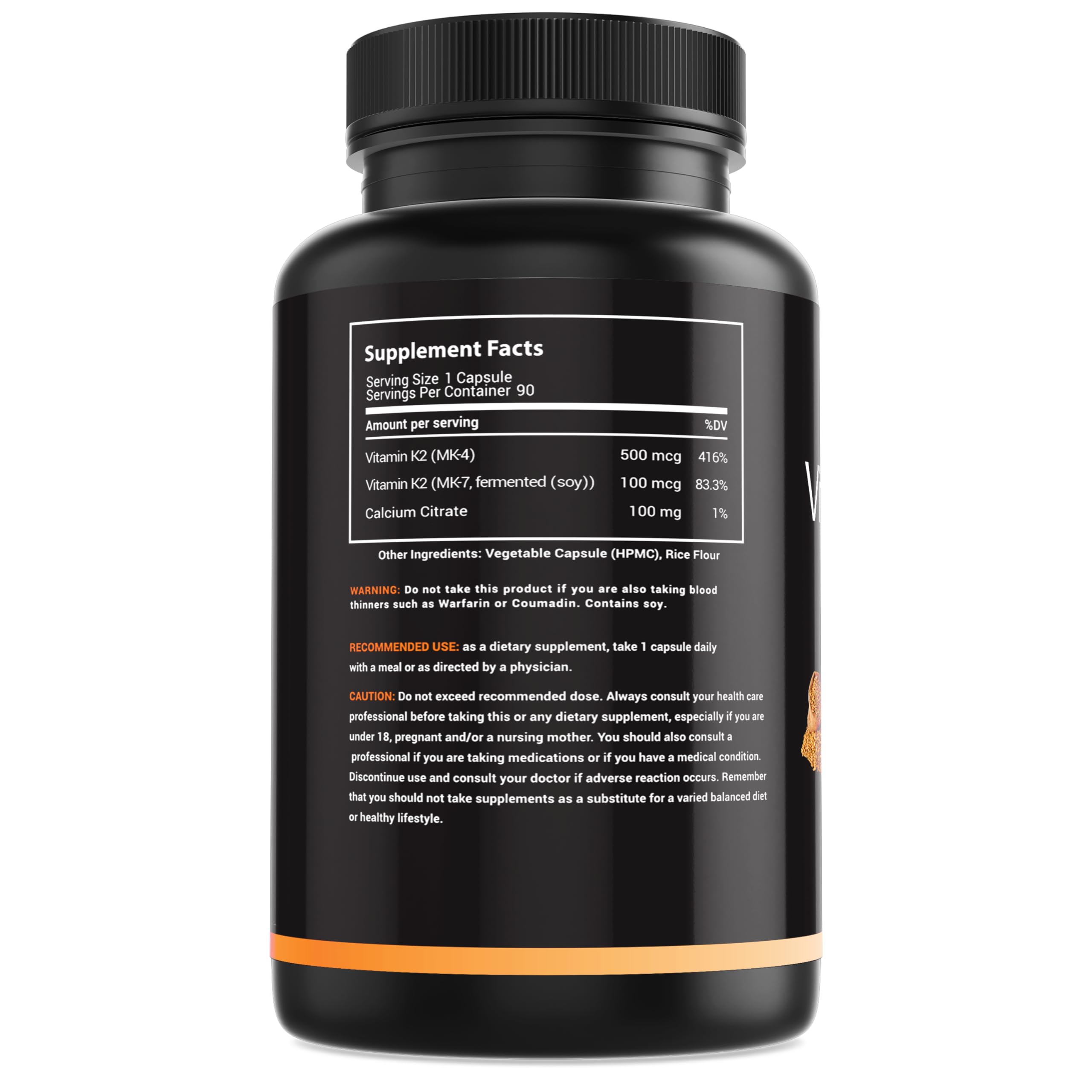 MaxX Labs Vitamin K2 capsule in hand