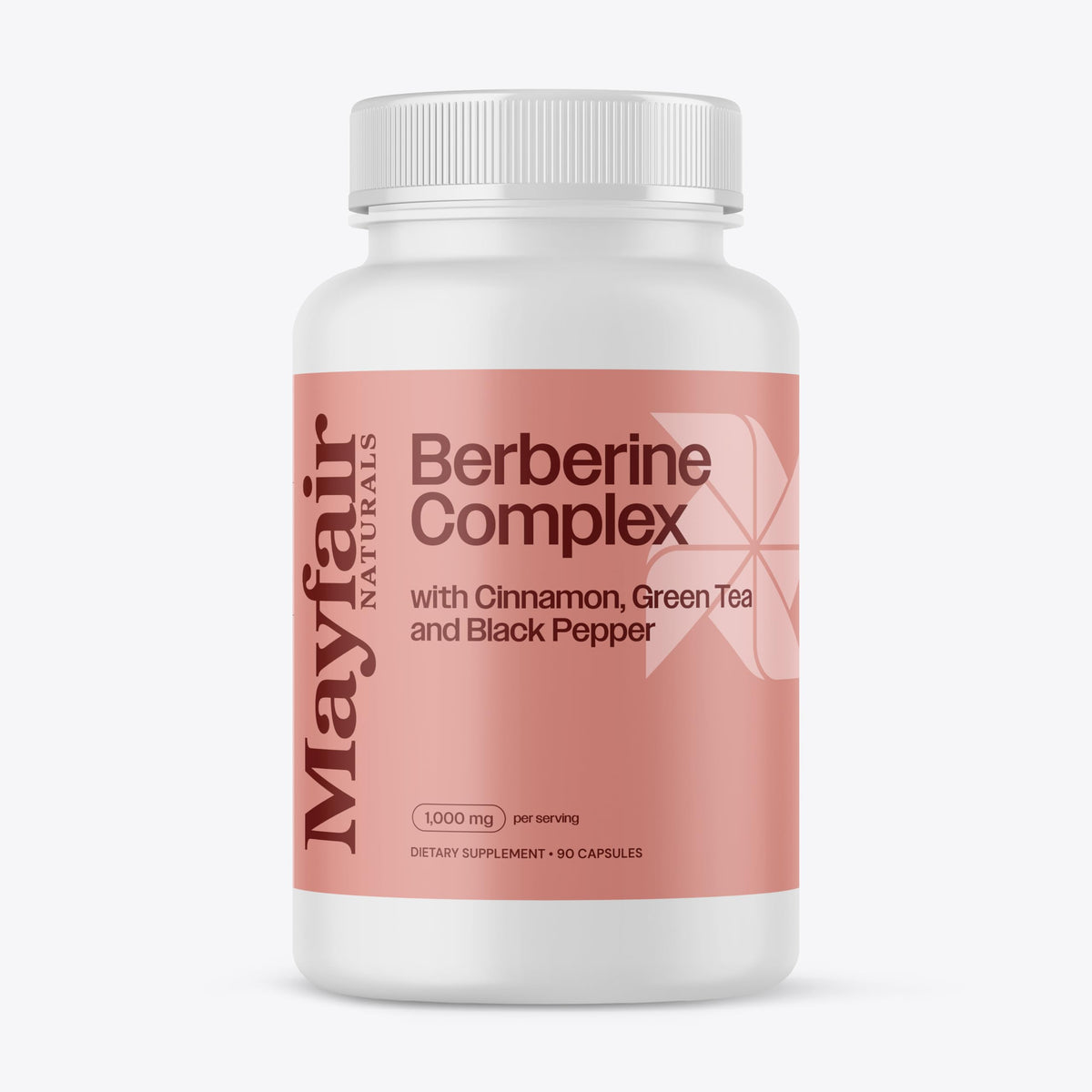 Mayfair Naturals Berberine Complex 1000mg veggie capsules front view