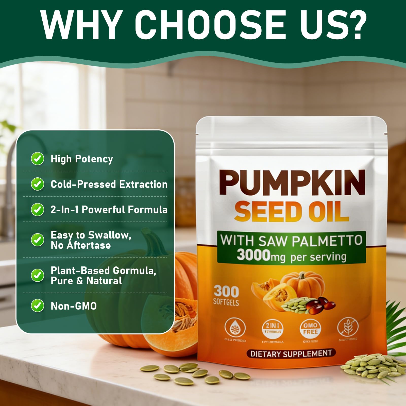 MAYMELOTON Pumpkin Seed Oil softgels in hand
