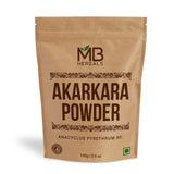 MB Herbals Akarkara Root Powder 100g front view packaging
