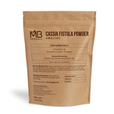 MB Herbals Cassia Fistula Powder 227g back view with ingredient details