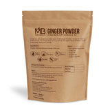 MB Herbals Ginger Supplement 227g packaging details