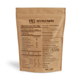 MB Herbals Gotu Kola Powder 227g back view with nutritional information