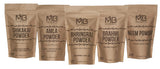 MB Herbals Hair Care Powders 100g pouches of Shikakai, Amla, Neem and more