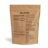 MB Herbals Noni Powder 8 oz back view with ingredient details