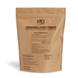 MB Herbals Sarsaparilla Powder 100g back view showing ingredients