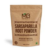 MB Herbals Sarsaparilla Powder 100g front view packaging